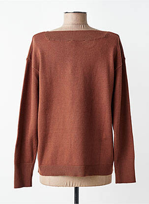 Pull stretch manches longues marron BETTY BARCLAY femme