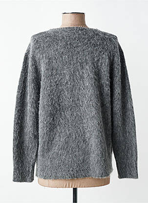 Pull tissage chiné manches longues gris ARTLOVE femme