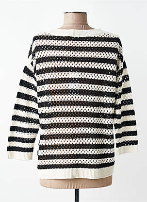 Pull stretch manches longues noir STREET ONE femme