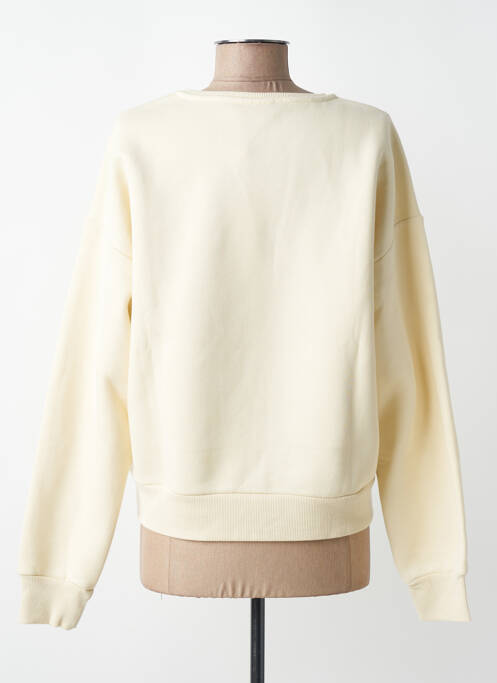 Sweat-shirt stretch manches longues beige VILLA BLEUE femme