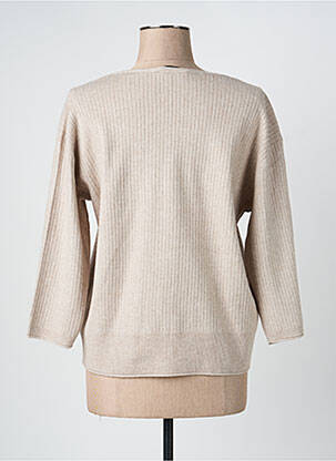 Pull tissage chiné manches longues beige BETTY BARCLAY femme
