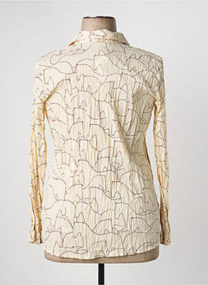 Chemisier coupe cintrée manches longues beige NICE THINGS femme