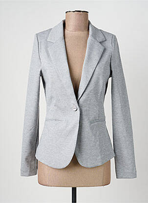 Blazer coupe cintrée gris ICHI femme