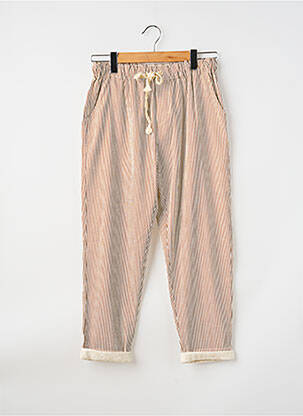 Pantalon droit stretch taille normale marron NAIS femme