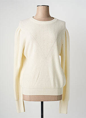 Pull col rond manches longues beige GERARD DAREL femme