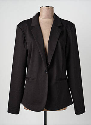 Veste casual col tailleur noir ICHI femme