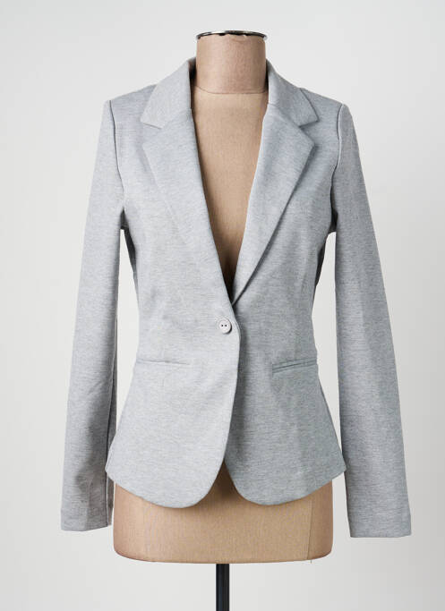Blazer coupe cintrée gris ICHI femme