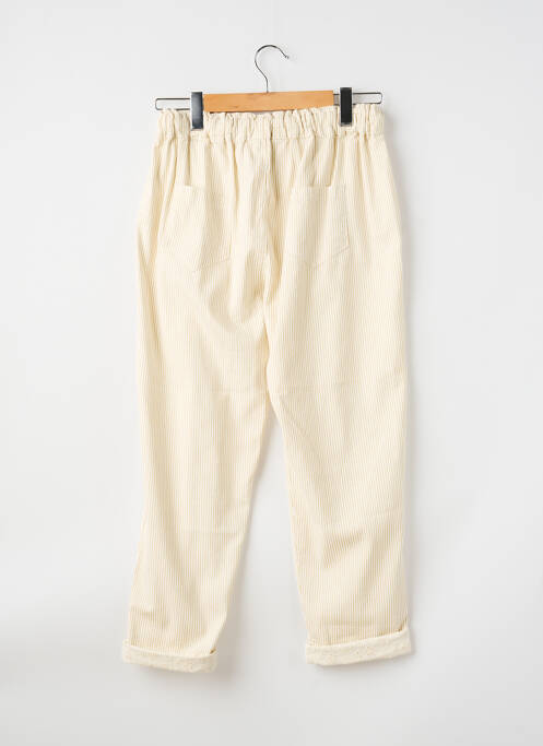 Pantalon droit stretch taille normale beige NAIS femme