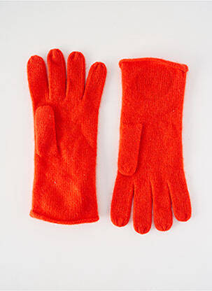 Gants stretch orange ABSOLUT CASHMERE femme