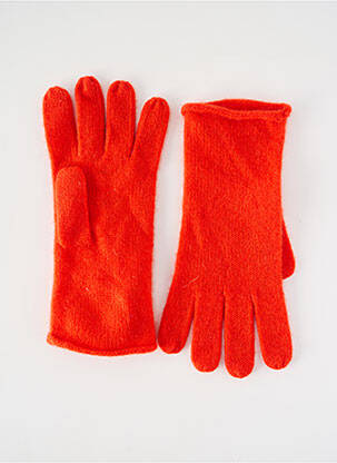 Gants stretch orange ABSOLUT CASHMERE femme