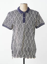 Polo stretch manches courtes bleu DAYTONA homme