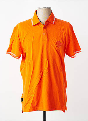 Polo coupe droite manches courtes orange DAYTONA homme