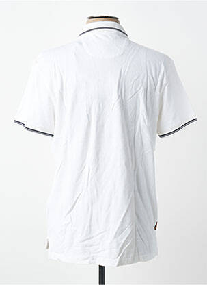 Polo coupe droite manches courtes blanc DAYTONA homme