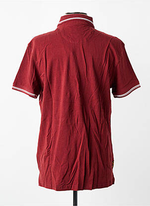 Polo coupe droite manches courtes rouge DAYTONA homme