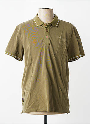 Polo coupe droite manches courtes vert DAYTONA homme