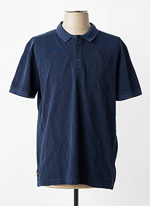 Polo stretch manches courtes bleu DAYTONA homme