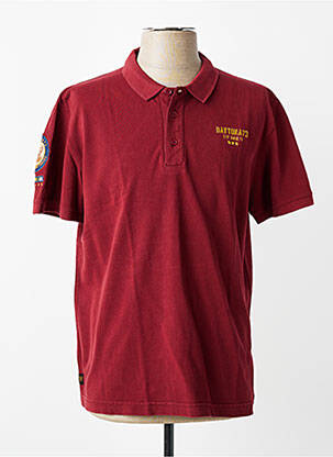 Polo coupe droite manches courtes rouge DAYTONA homme