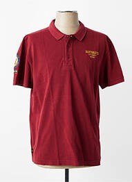 Polo stretch manches courtes rouge DAYTONA homme