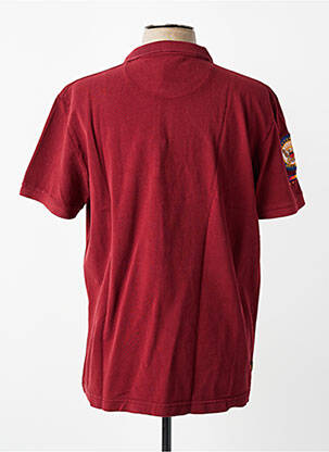 Polo coupe droite manches courtes rouge DAYTONA homme