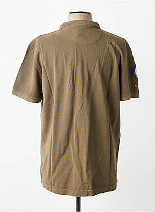 Polo coupe droite manches courtes vert DAYTONA homme