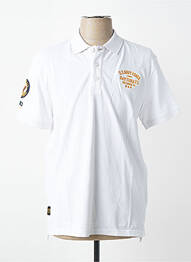 Polo stretch manches courtes blanc DAYTONA homme