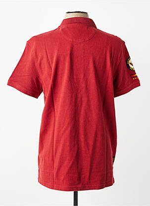 Polo coupe droite manches courtes rouge DAYTONA homme