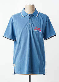 Polo stretch manches courtes bleu DAYTONA homme