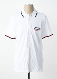 Polo stretch manches courtes blanc DAYTONA homme