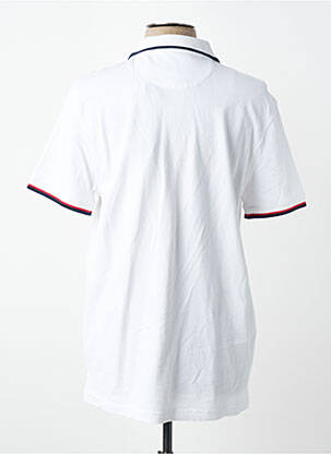 Polo stretch manches courtes blanc DAYTONA homme