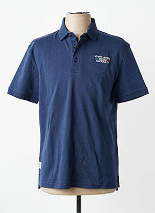Polo tissage jersey manches courtes bleu DAYTONA homme