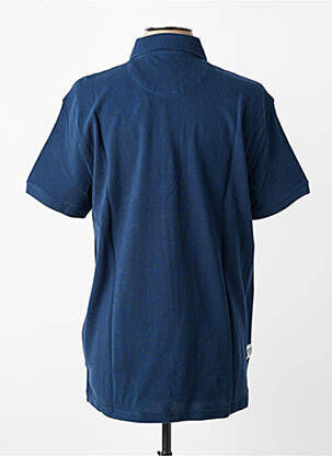 Polo coupe droite manches courtes bleu DAYTONA homme