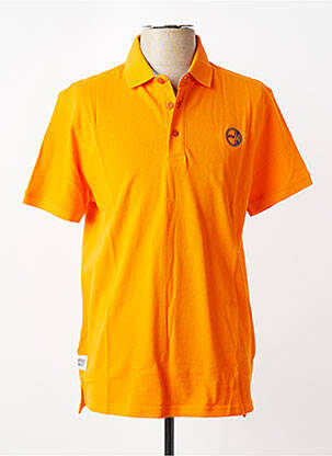 Polo stretch manches courtes orange DAYTONA homme