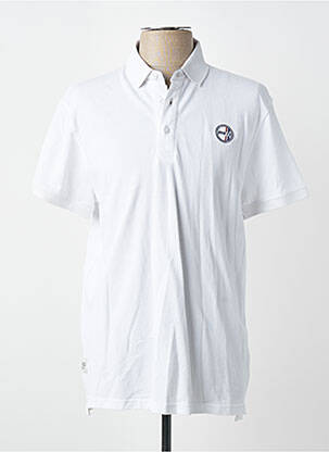 Polo stretch manches courtes blanc DAYTONA homme