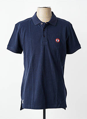 Polo coupe droite manches courtes bleu MARINE NATIONALE homme