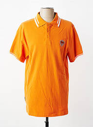 Polo stretch manches courtes orange DAYTONA homme