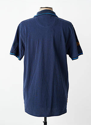 Polo stretch manches courtes bleu DAYTONA homme
