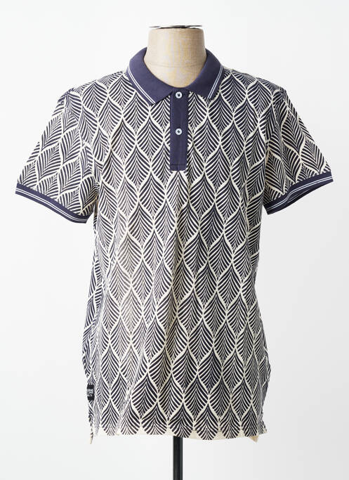 Polo stretch manches courtes bleu DAYTONA homme