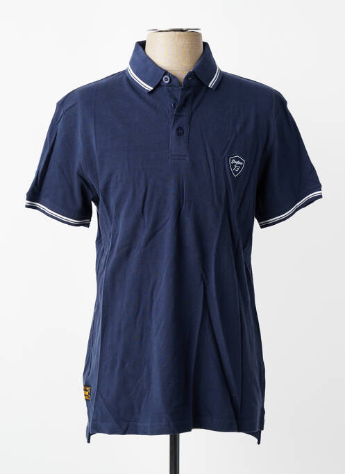 Polo stretch manches courtes bleu DAYTONA homme
