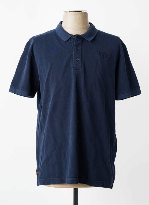 Polo stretch manches courtes bleu DAYTONA homme