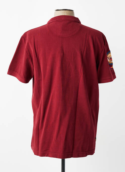 Polo stretch manches courtes rouge DAYTONA homme