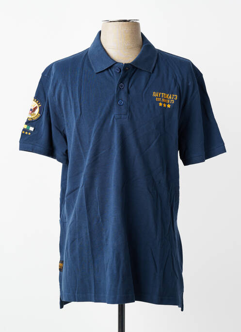 Polo stretch manches courtes bleu DAYTONA homme