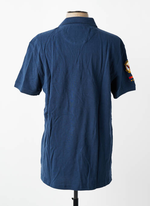 Polo stretch manches courtes bleu DAYTONA homme