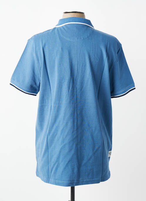 Polo stretch manches courtes bleu DAYTONA homme