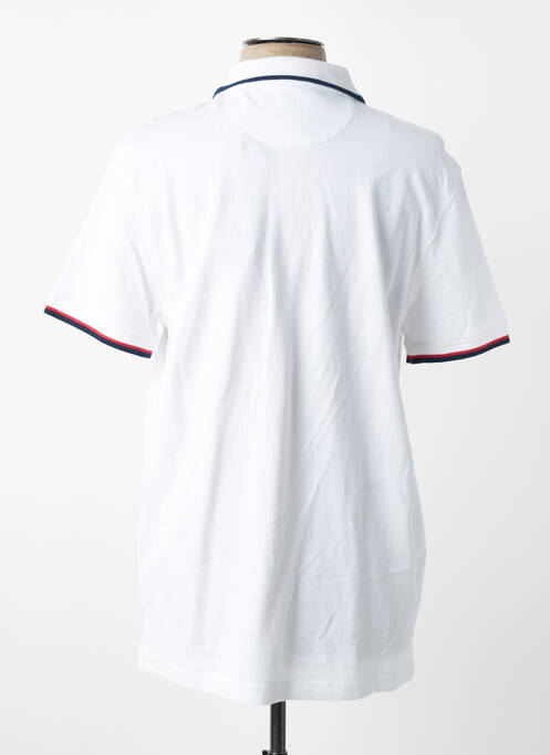 Polo stretch manches courtes blanc DAYTONA homme