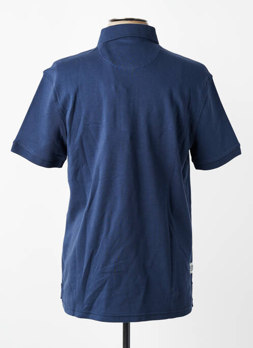 Polo tissage jersey manches courtes bleu DAYTONA homme