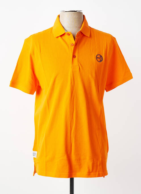 Polo stretch manches courtes orange DAYTONA homme