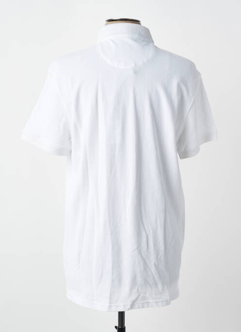 Polo stretch manches courtes blanc DAYTONA homme