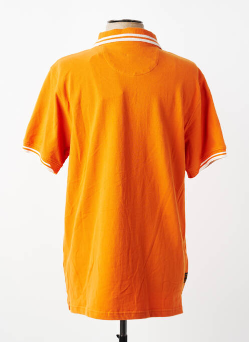 Polo stretch manches courtes orange DAYTONA homme