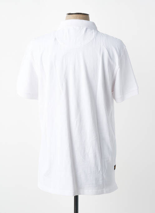 Polo stretch manches courtes blanc DAYTONA homme