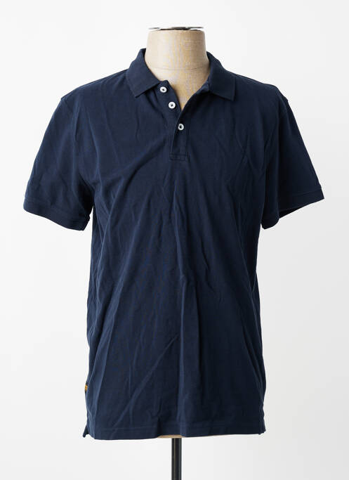 Polo stretch manches courtes bleu DAYTONA homme